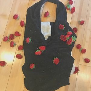 Vintage black petite evening gown